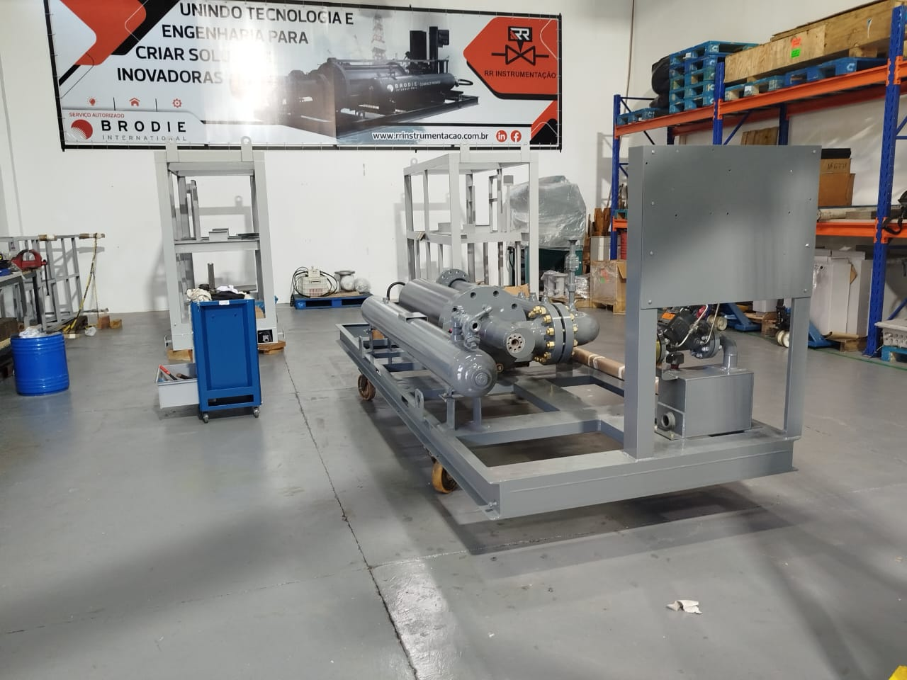 Montagem, de equipamento em nossa oficina